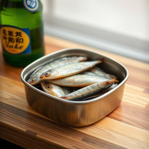 Sake og konserverede sardiner: en overraskende kombination